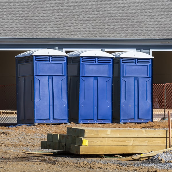 what is the maximum capacity for a single porta potty in Cape Vincent New York